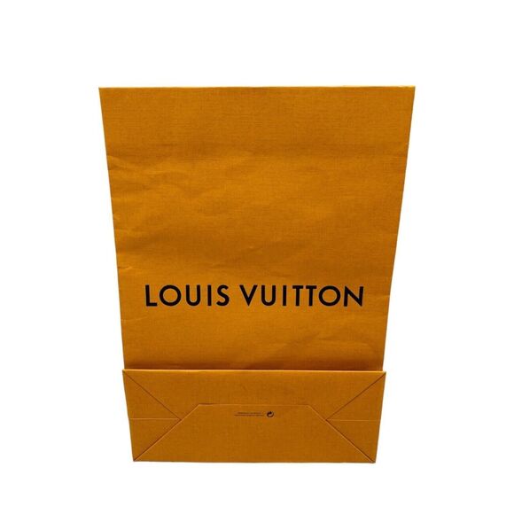 Louis Vuitton Paper Shopping Bag with Blue Handles Bag Only Size 14 X 10 - Picture 1 of 6